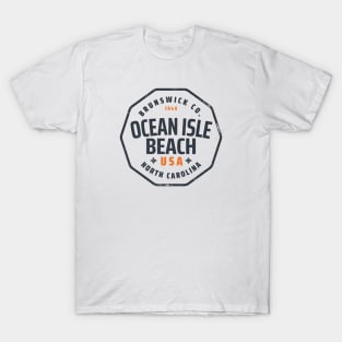 Ocean Isle Beach, NC Summertime Vacationing Memories Badge T-Shirt